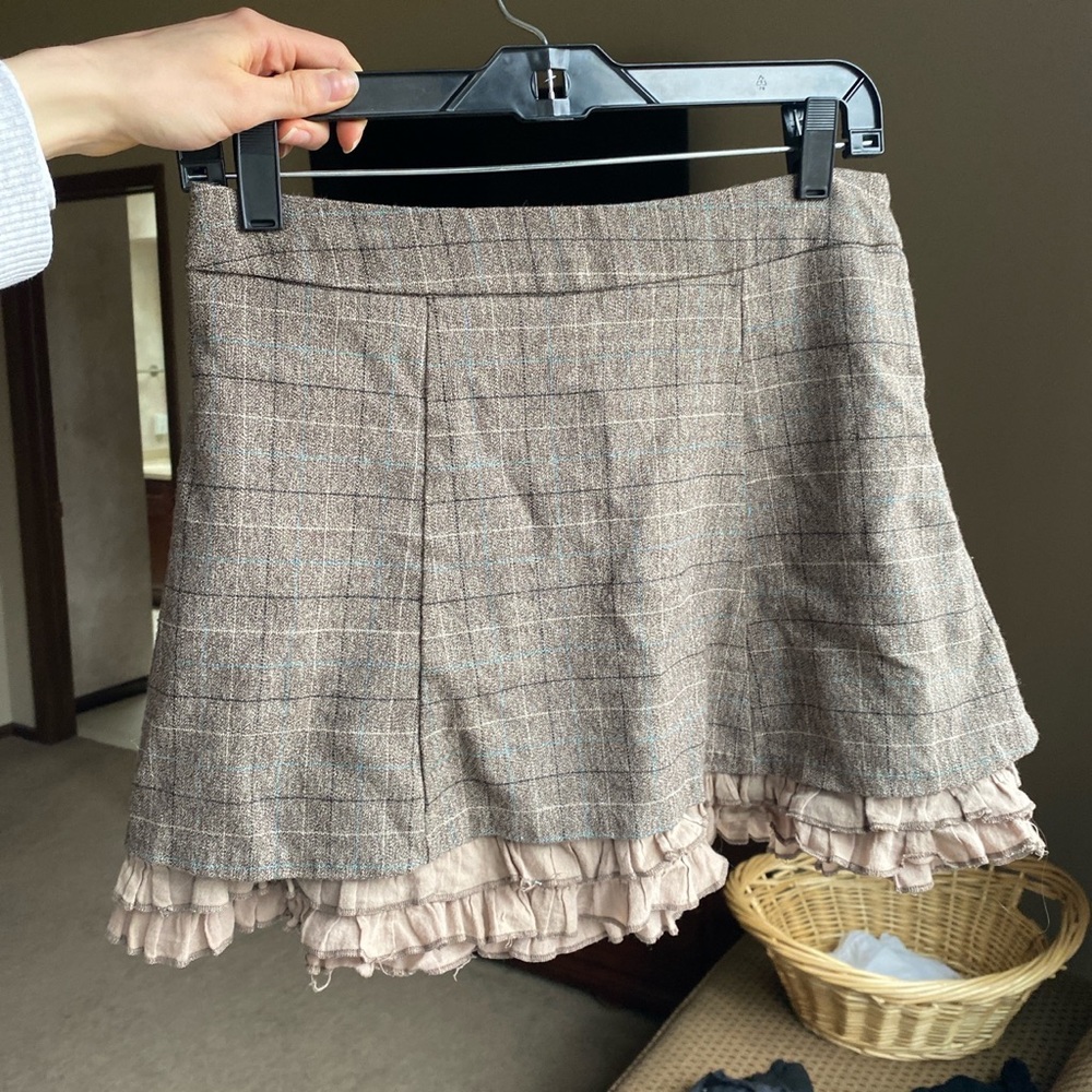 Candie’s Y2k plaid mini skirt